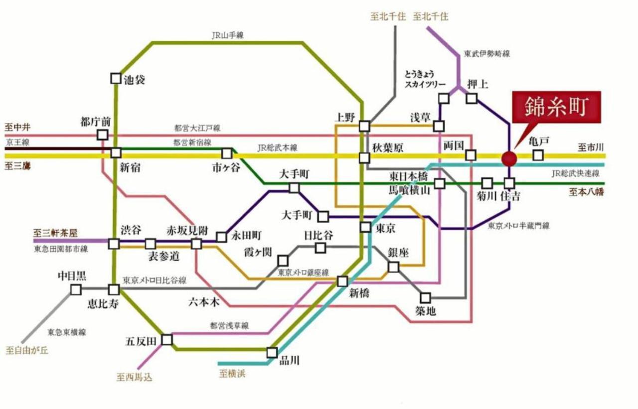 錦糸町ハウス Leilighet Tokyo Eksteriør bilde